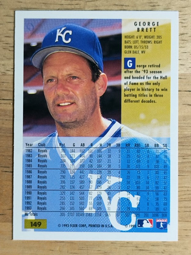 1994 Fleer #149 George Brett