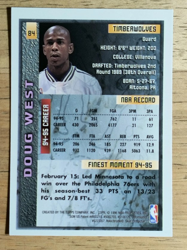 1995-96 Finest #84 Doug West