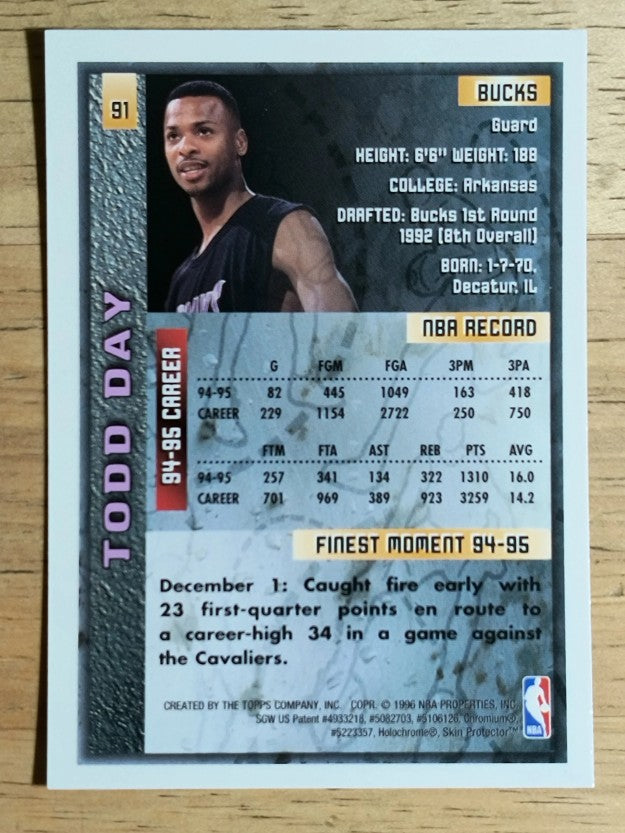 1995-96 Finest #91 Todd Day