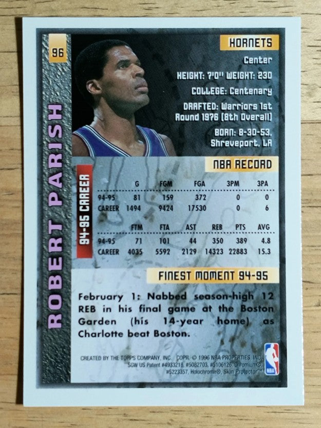 1995-96 Finest #96 Robert Parish
