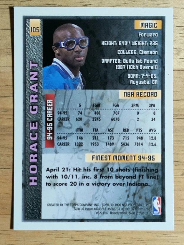 1995-96 Finest #105 Horace Grant