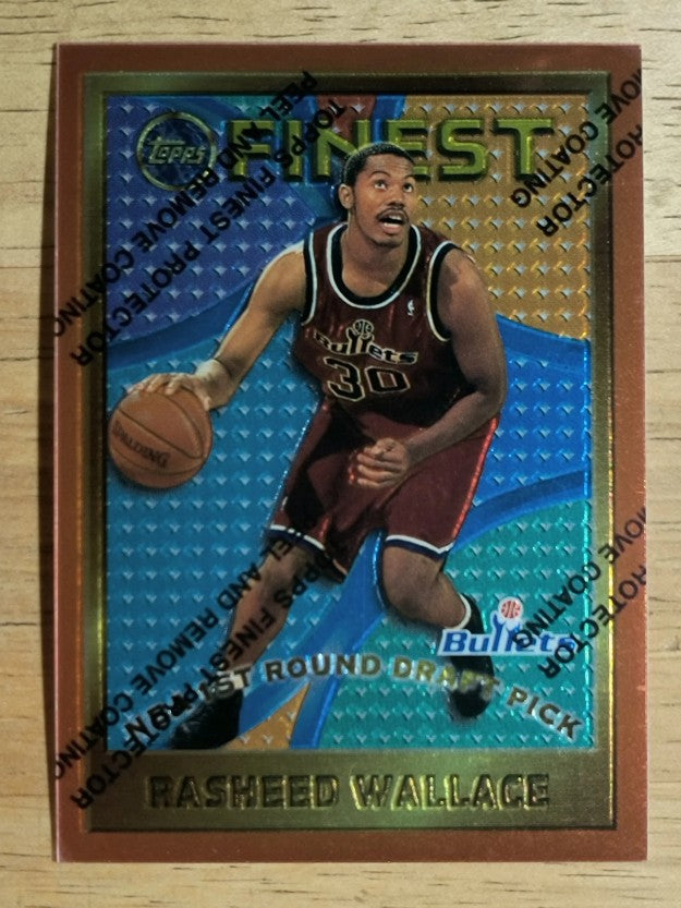 1995-96 Finest #114 Rasheed Wallace RC