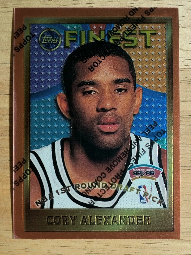 1995-96 Finest #139 Cory Alexander RC