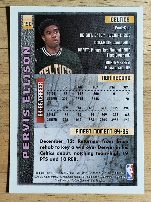 1995-96 Finest #150 Pervis Ellison