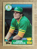 1987 Topps #620 Jose Canseco