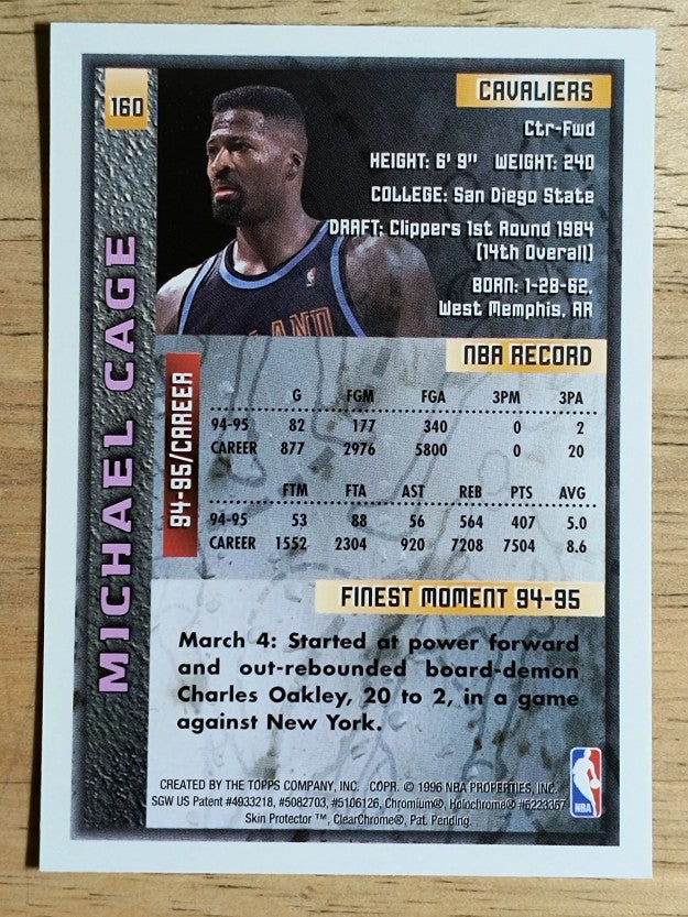 1995-96 Finest #160 Michael Cage