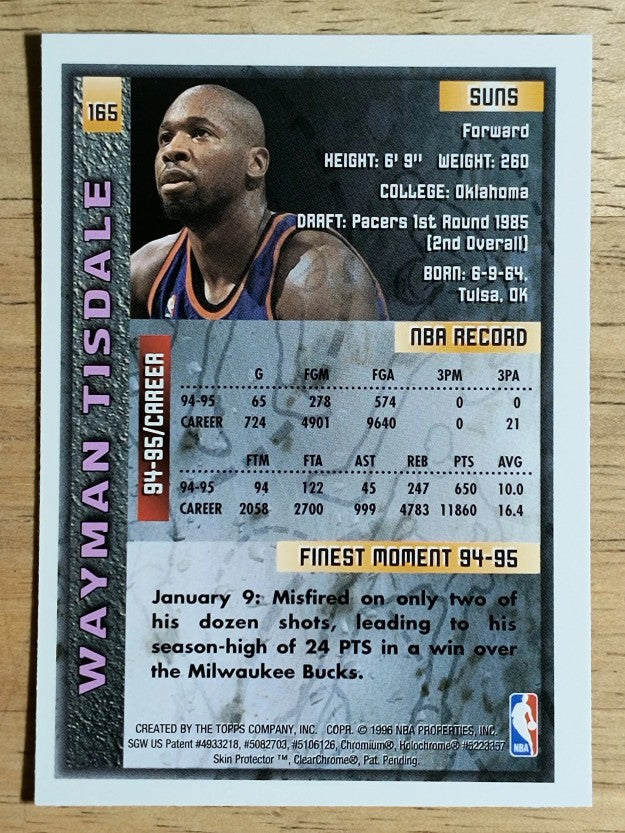 1995-96 Finest #165 Wayman Tisdale