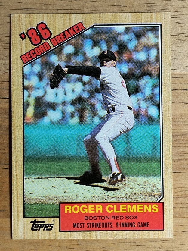 1987 Topps #1 Roger Clemens RB