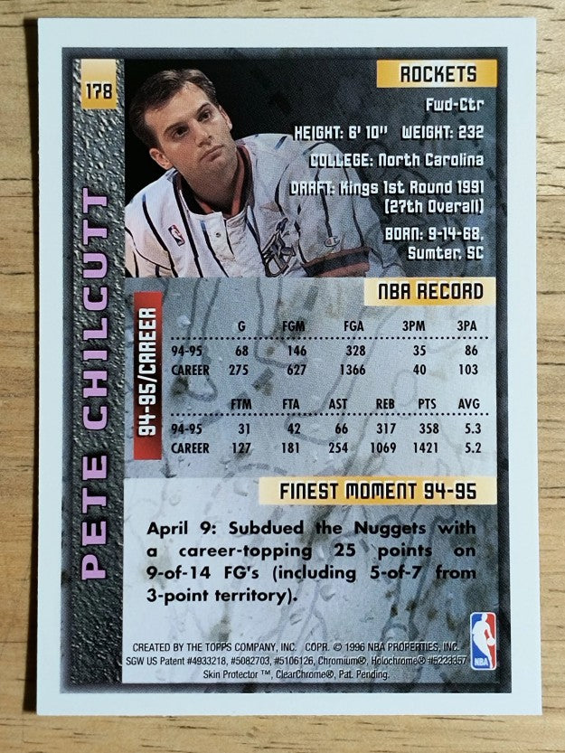 1995-96 Finest #178 Pete Chilcutt