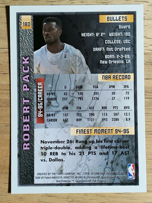 1995-96 Finest #180 Robert Pack