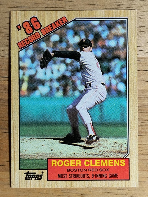 1987 Topps #1 Roger Clemens RB