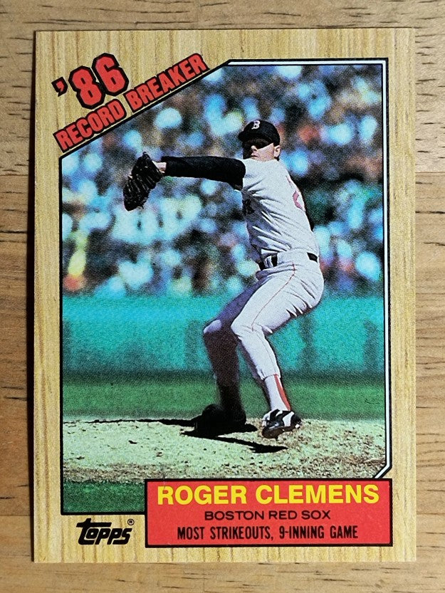 1987 Topps #1 Roger Clemens RB