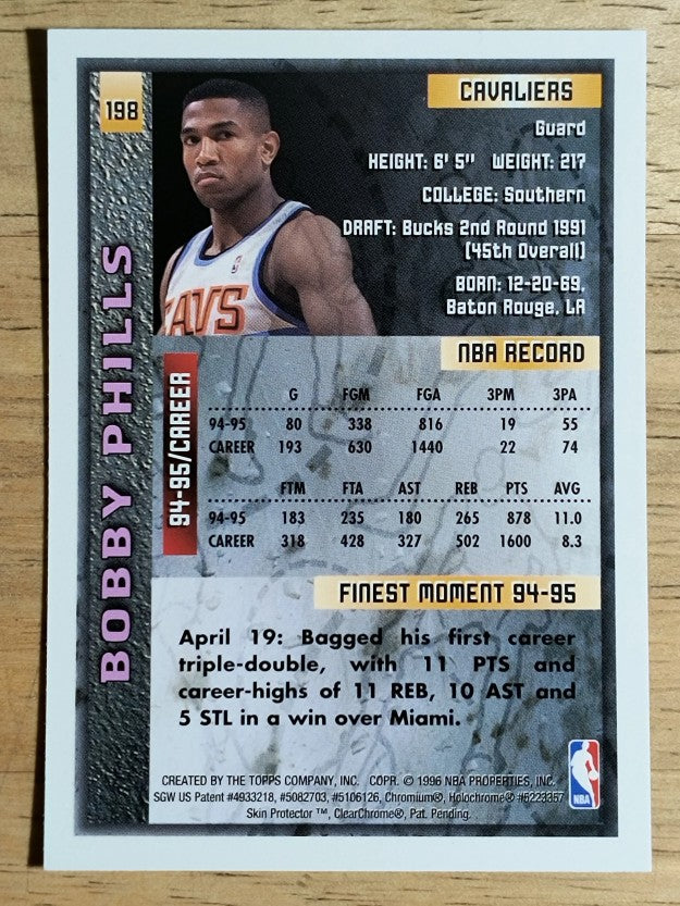 1995-96 Finest #198 Bobby Phills