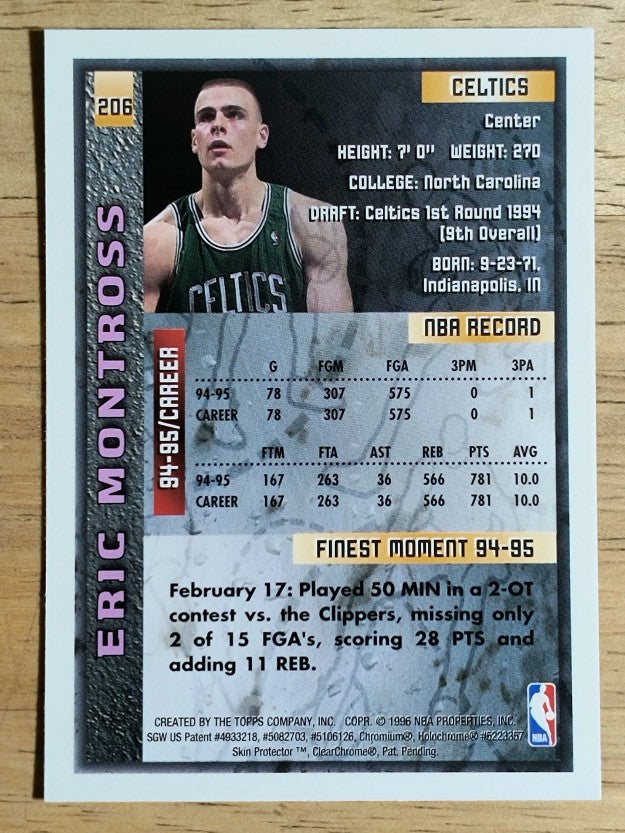 1995-96 Finest #206 Eric Montross