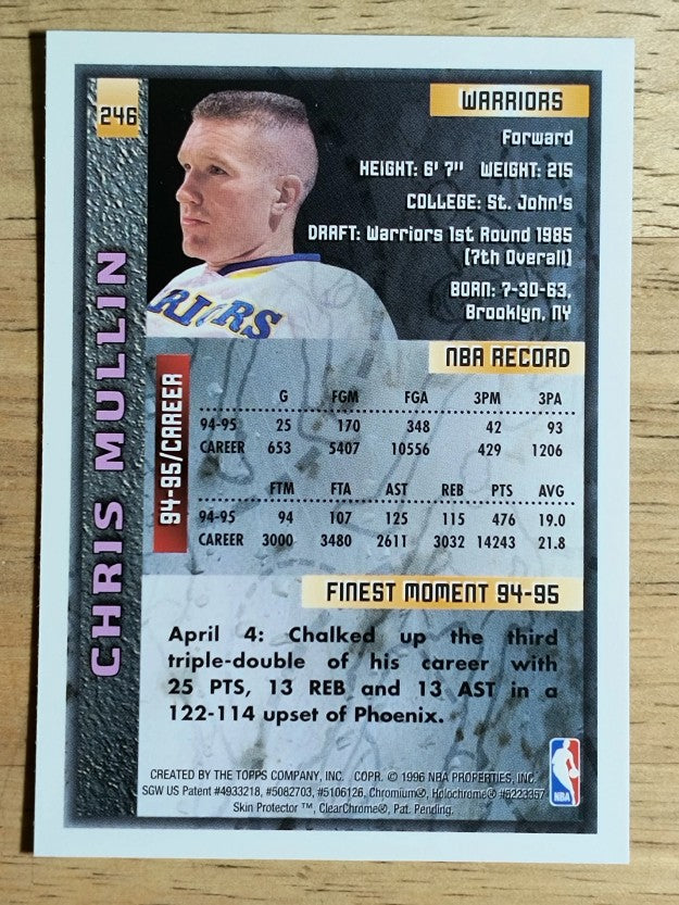 1995-96 Finest #246 Chris Mullin