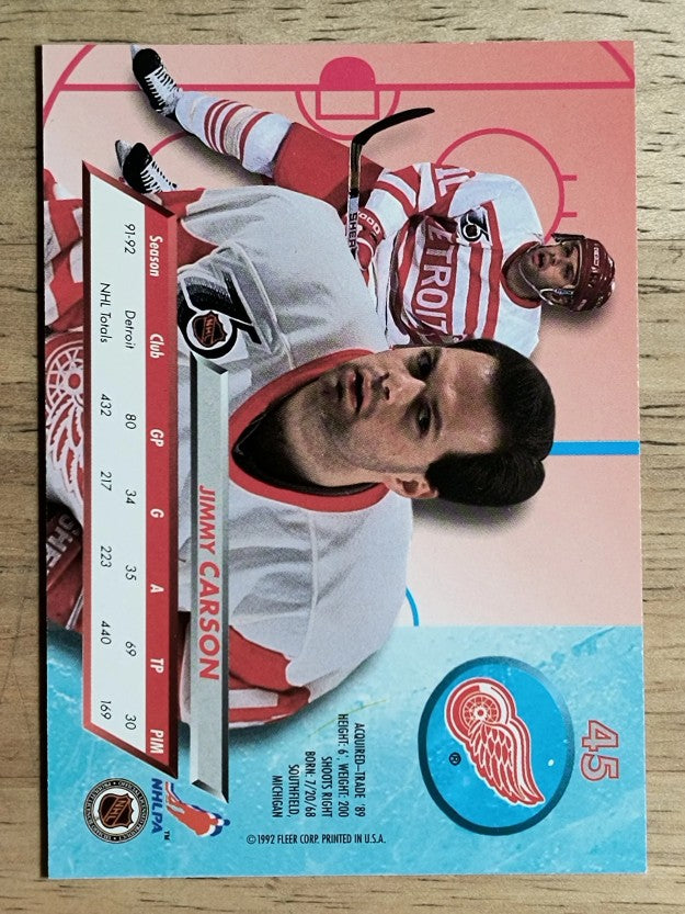1992-93 Ultra #45 Jimmy Carson