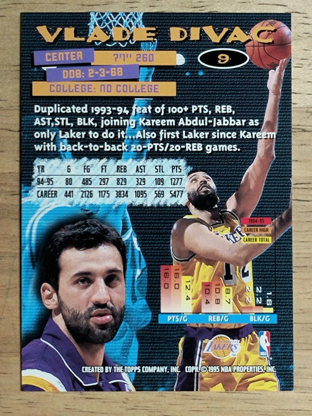 1995-96 Stadium Club #9 Vlade Divac