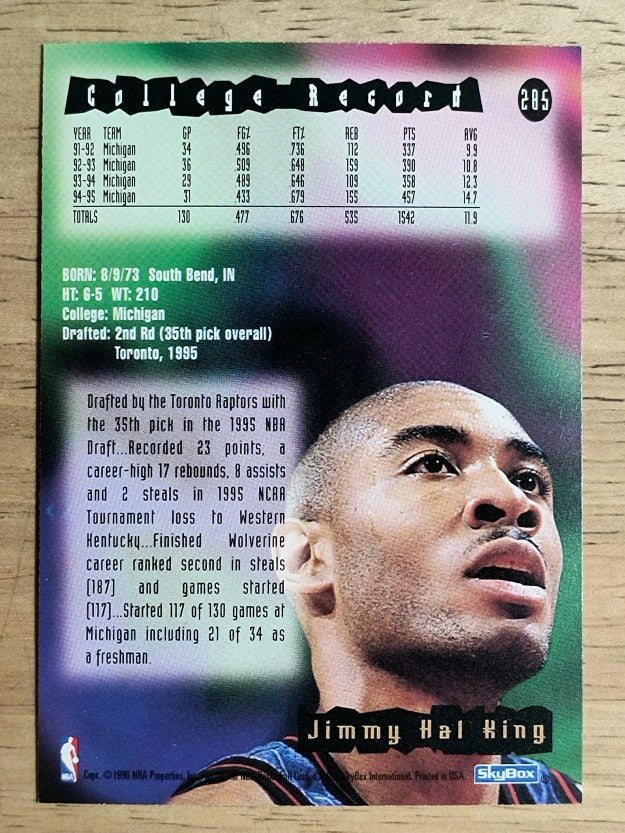 1995-96 Hoops #285 Jimmy King RC