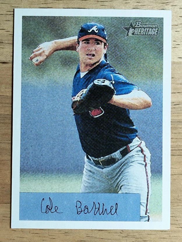 2002 Bowman Heritage #81 Cole Barthel RC