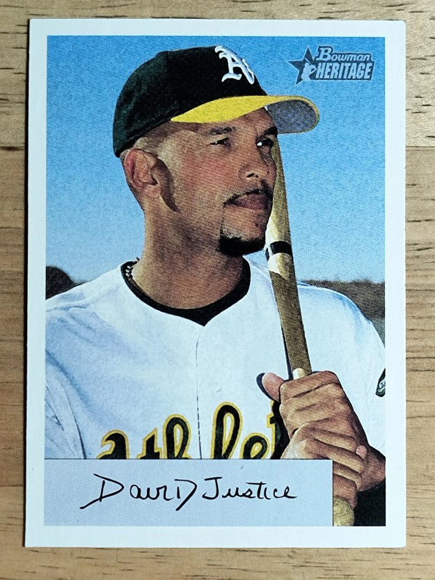 2002 Bowman Heritage #92 David Justice