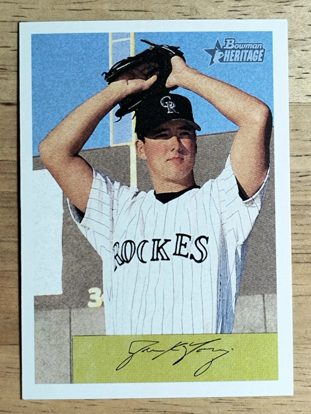 2002 Bowman Heritage #151 Jason Young RC