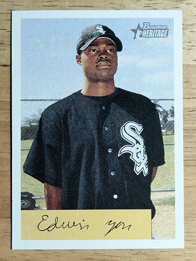 2002 Bowman Heritage #242 Edwin Yan RC