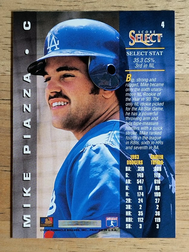 1994 Select #4 Mike Piazza