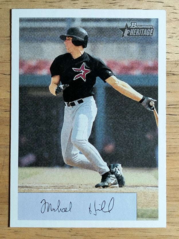 2002 Bowman Heritage #337 Mike Hill SP RC