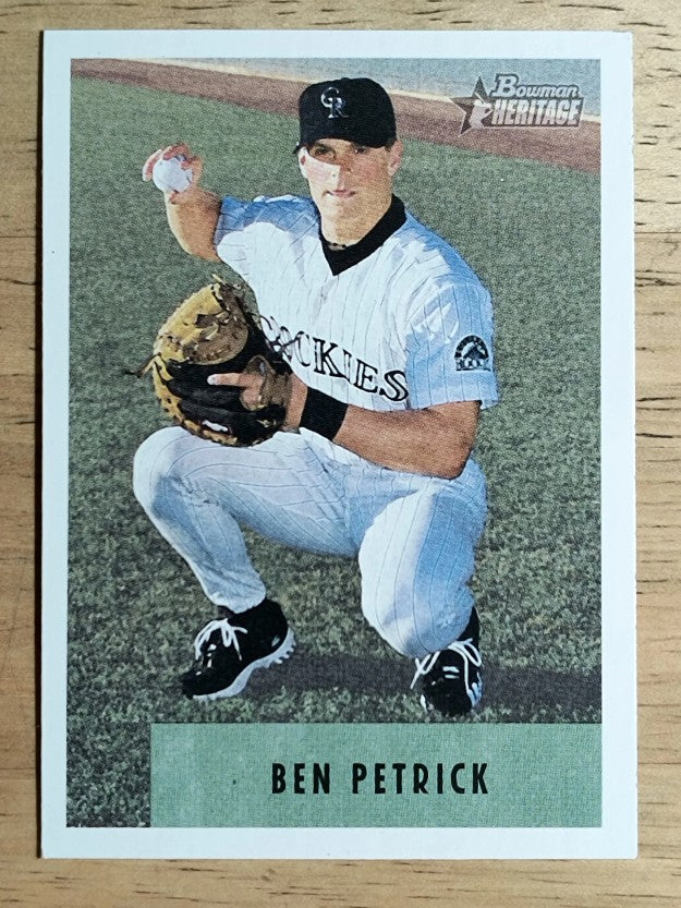 2002 Bowman Heritage #341 Ben Petrick