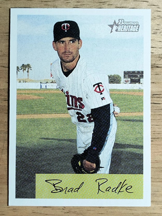 2002 Bowman Heritage #359 Brad Radke