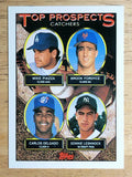 1993 Topps #701 Mike Piazza/Brook Fordyce/Carlos Delgado/Donnie Leshnock