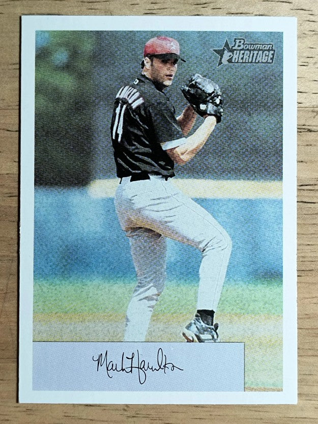 2002 Bowman Heritage #395 Mark Hamilton SP RC