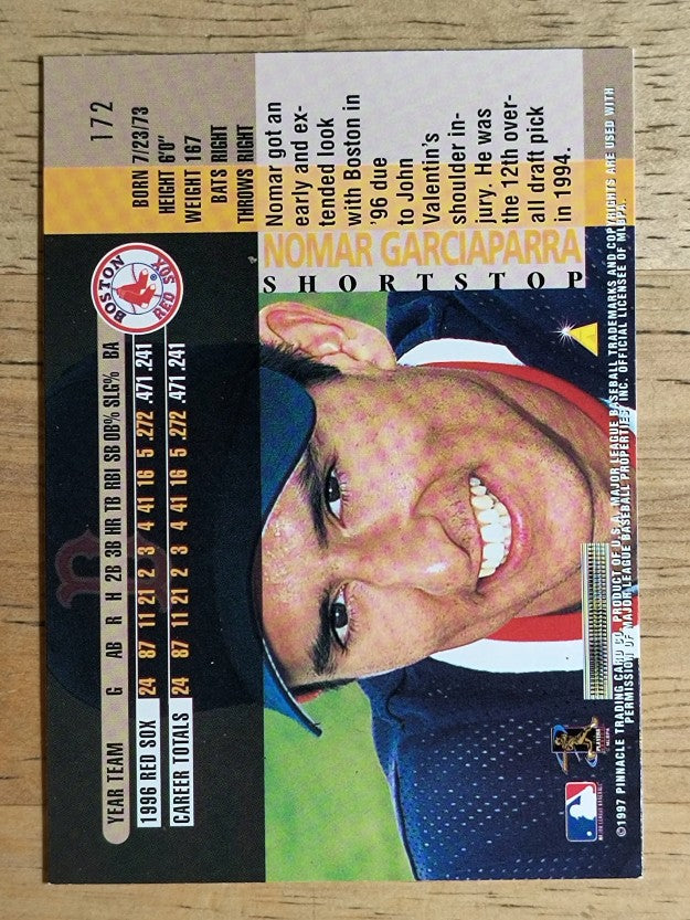 1997 Pinnacle #172 Nomar Garciaparra