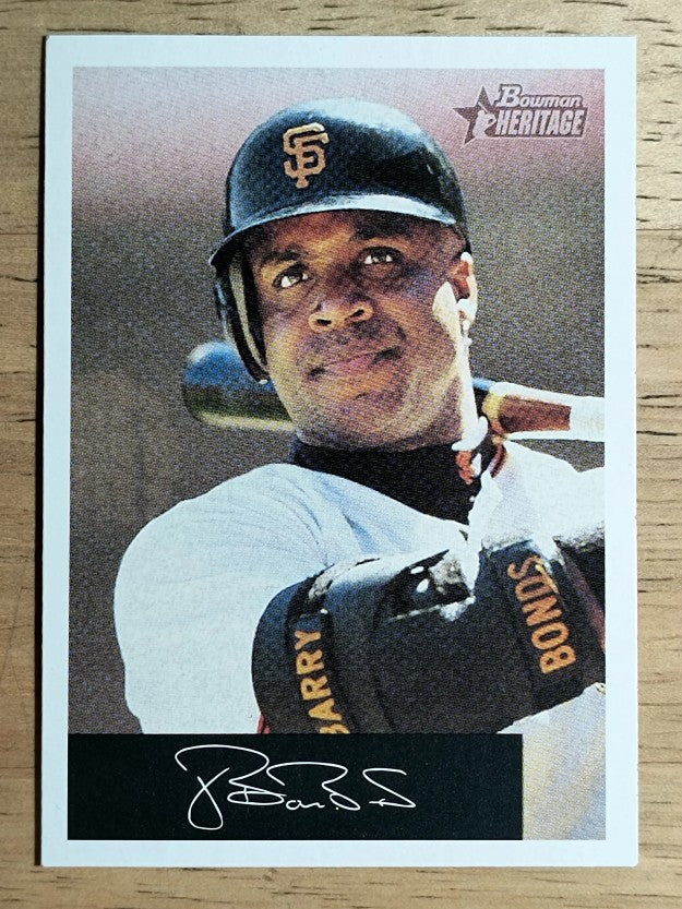 2002 Bowman Heritage Black Box #22 Barry Bonds