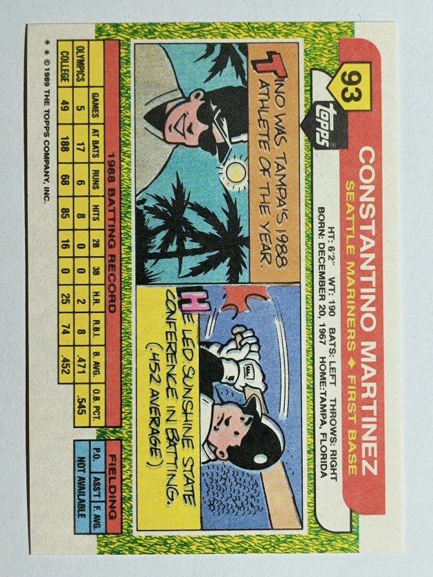 1989 Topps Big #93 Tino Martinez