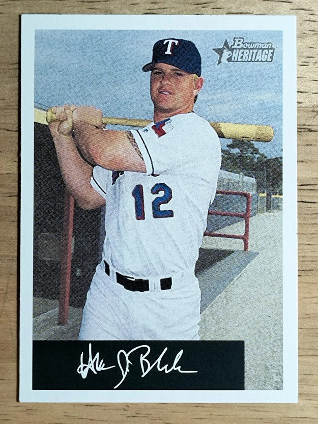 2002 Bowman Heritage Black Box #99 Hank Blalock