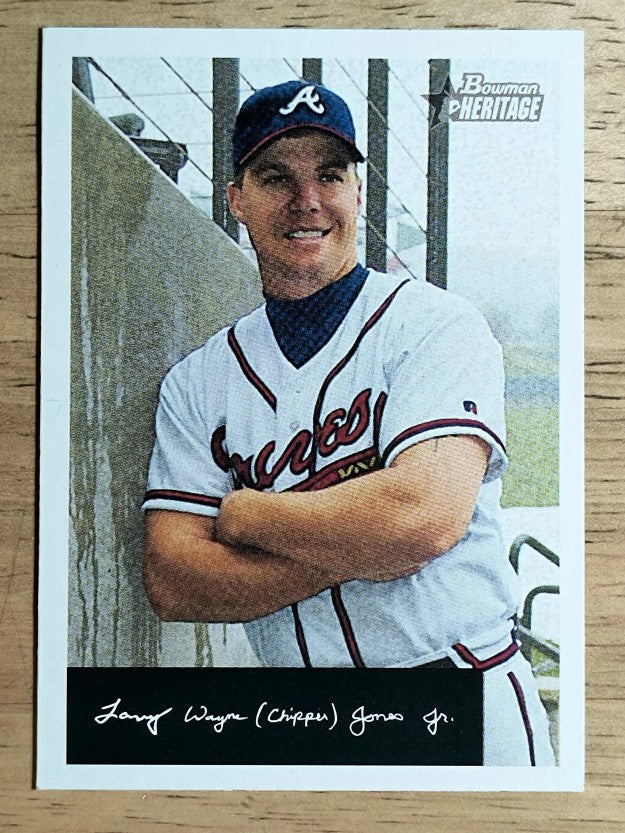 2002 Bowman Heritage Black Box #107 Chipper Jones