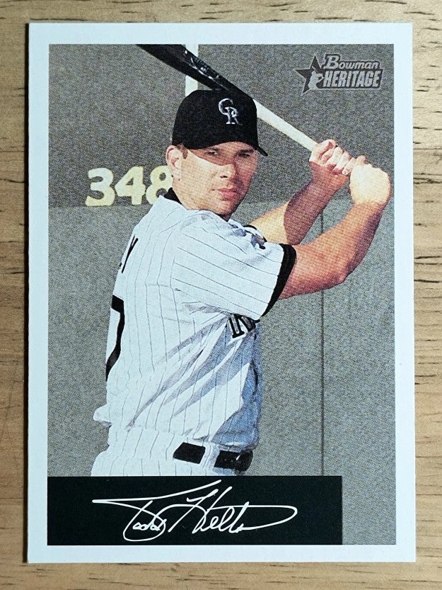 2002 Bowman Heritage Black Box #146 Todd Helton
