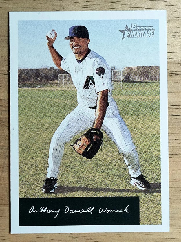 2002 Bowman Heritage Black Box #167 Tony Womack