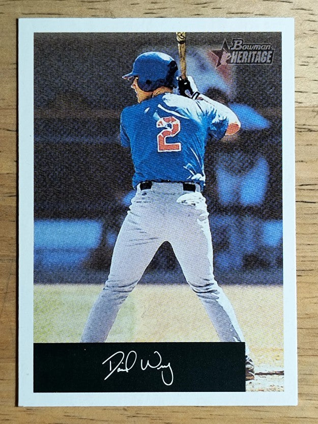 2002 Bowman Heritage Black Box #182 David Wright