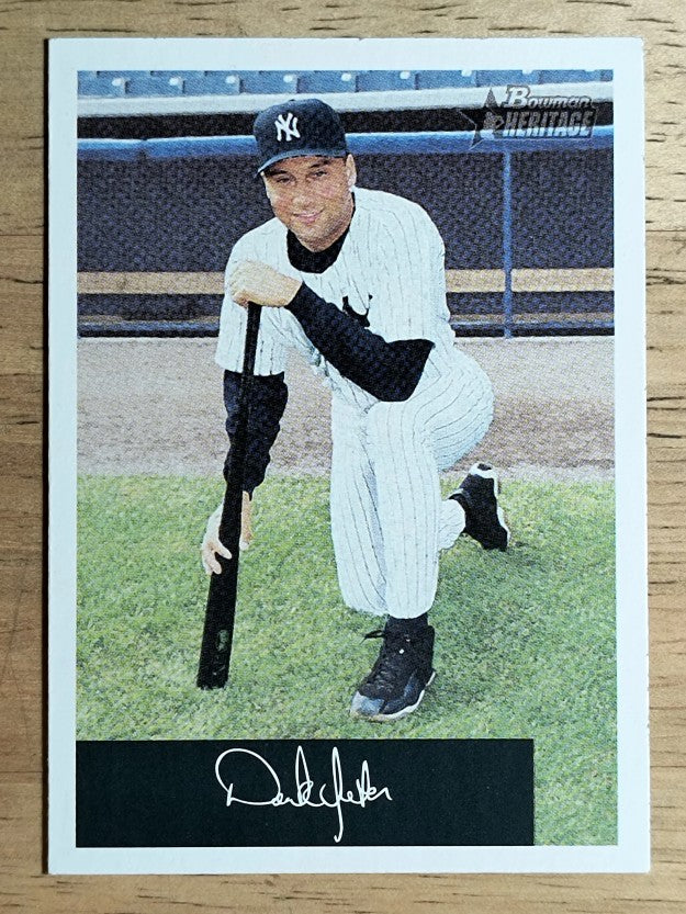 2002 Bowman Heritage Black Box #345 Derek Jeter