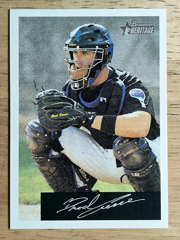 2002 Bowman Heritage Black Box #396 Brad Cresse
