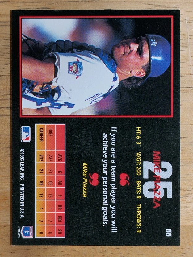 1993 Triple Play #55 Mike Piazza