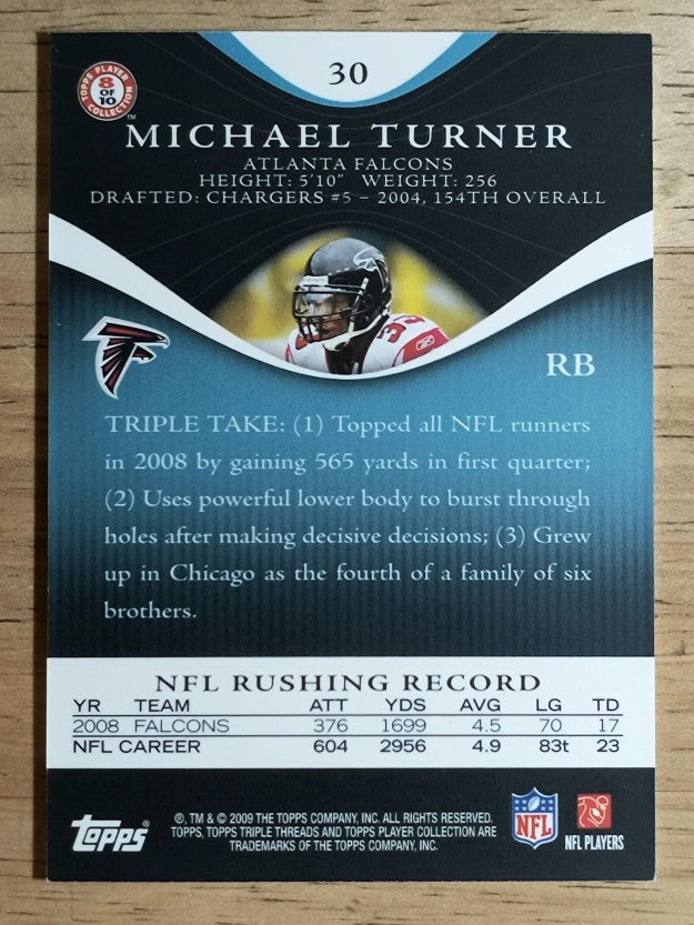 2009 Topps Triple Threads Sapphire #30 Michael Turner