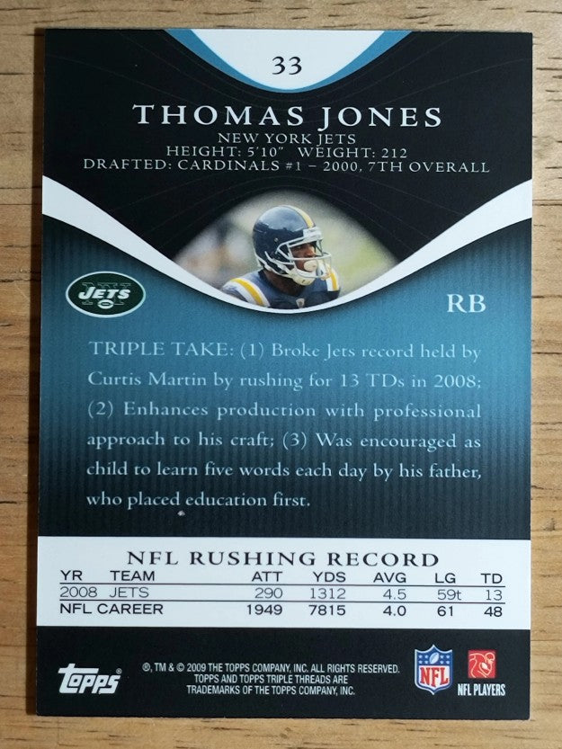 2009 Topps Triple Threads Sapphire #33 Thomas Jones