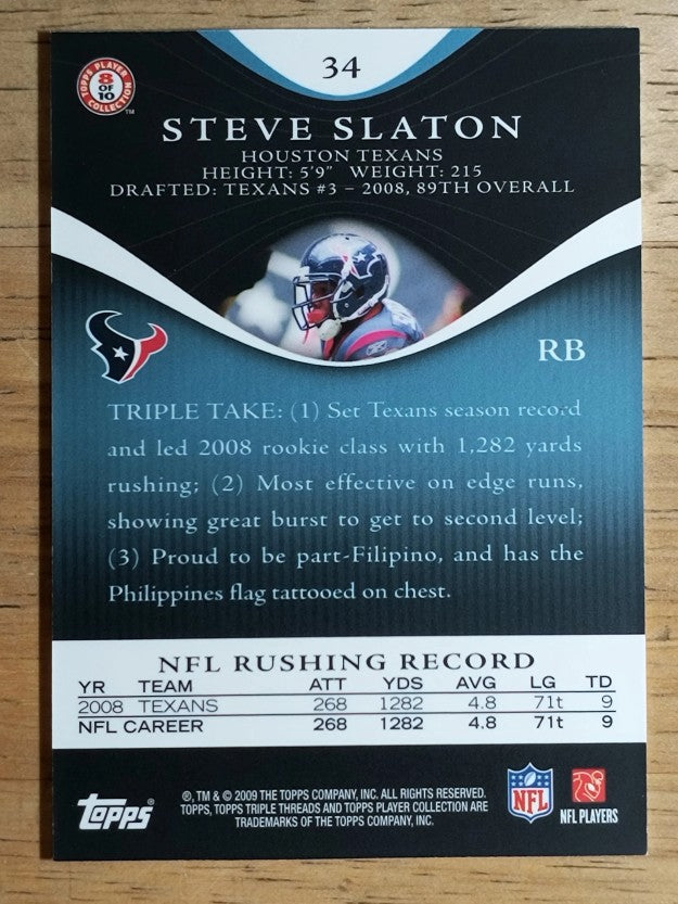2009 Topps Triple Threads Sapphire #34 Steve Slaton