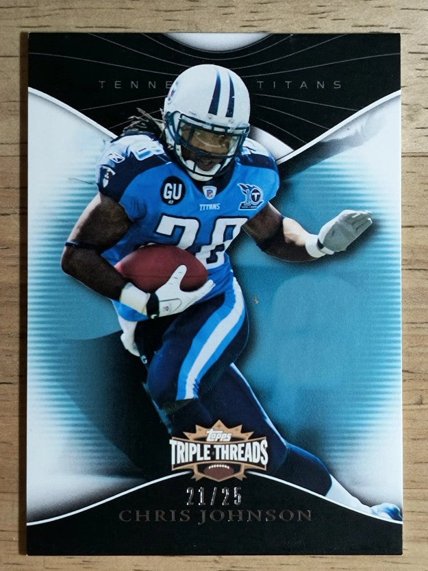 2009 Topps Triple Threads Sapphire #36 Chris Johnson