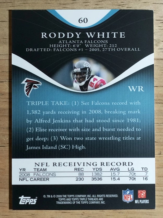 2009 Topps Triple Threads Sapphire #60 Roddy White