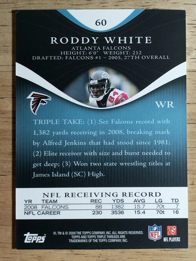 2009 Topps Triple Threads Sapphire #60 Roddy White