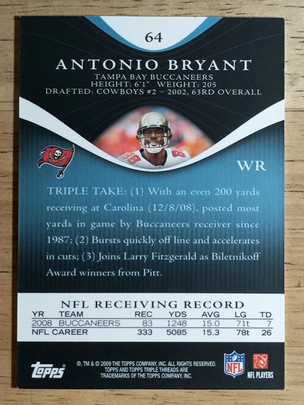 2009 Topps Triple Threads Sapphire #64 Antonio Bryant